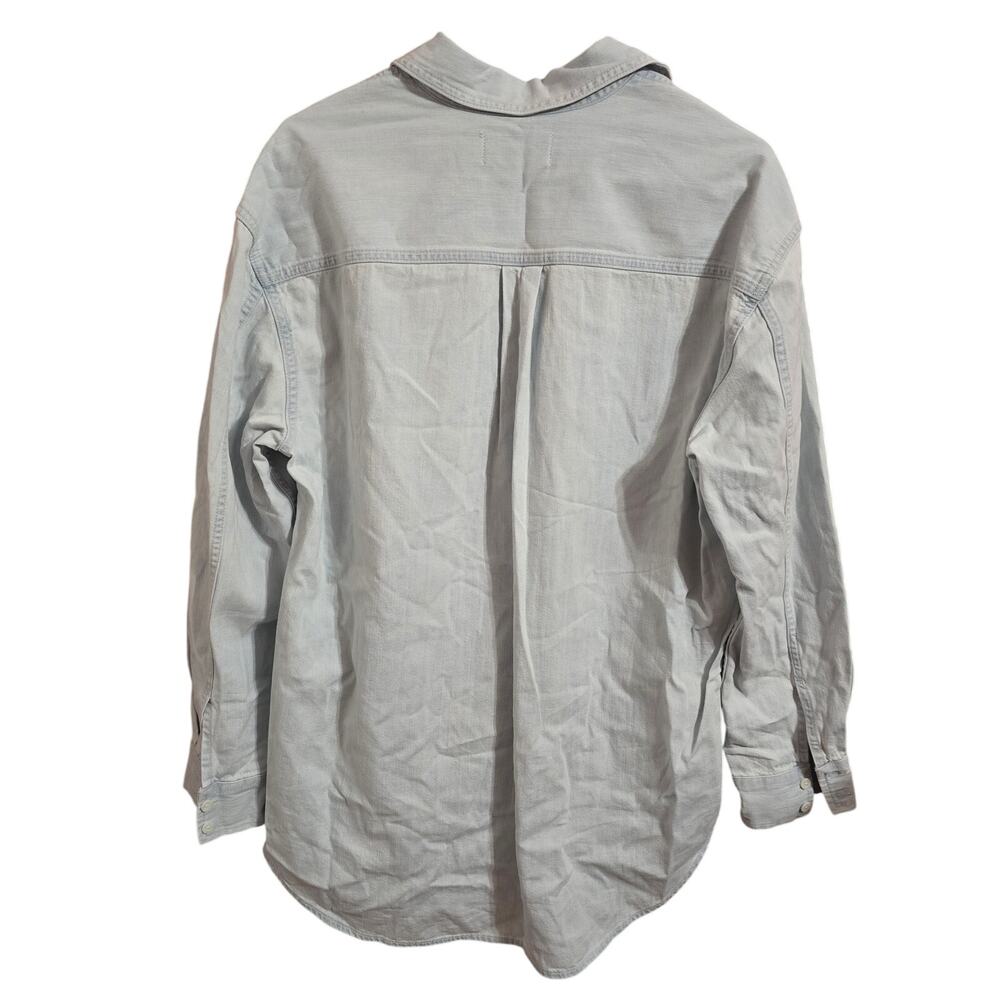 Madewell Alexa Chung for Madewell Oversized Denim Shirt in Dunklin Wash Small - Picture 3 of 5